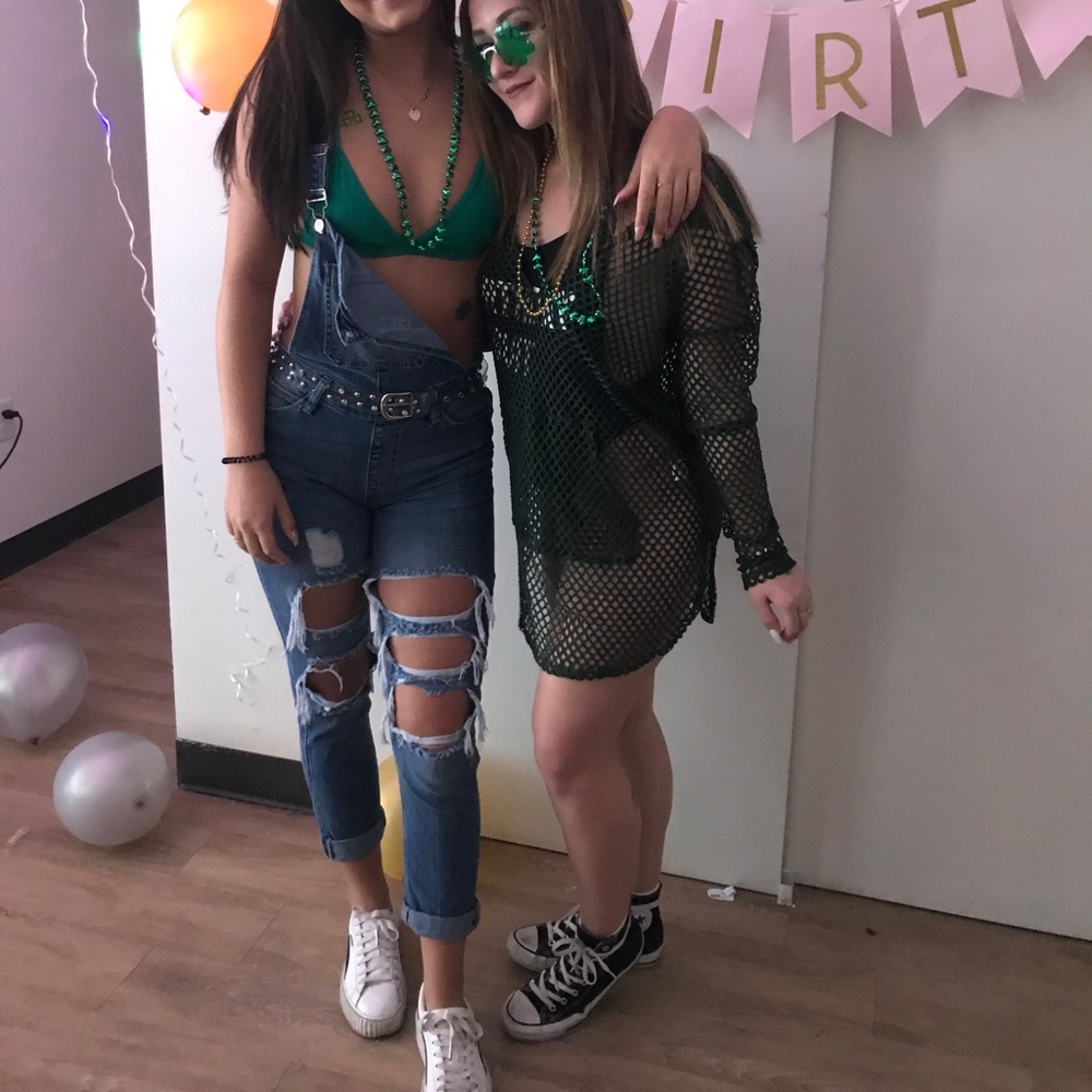 Boyfriend jean overalls